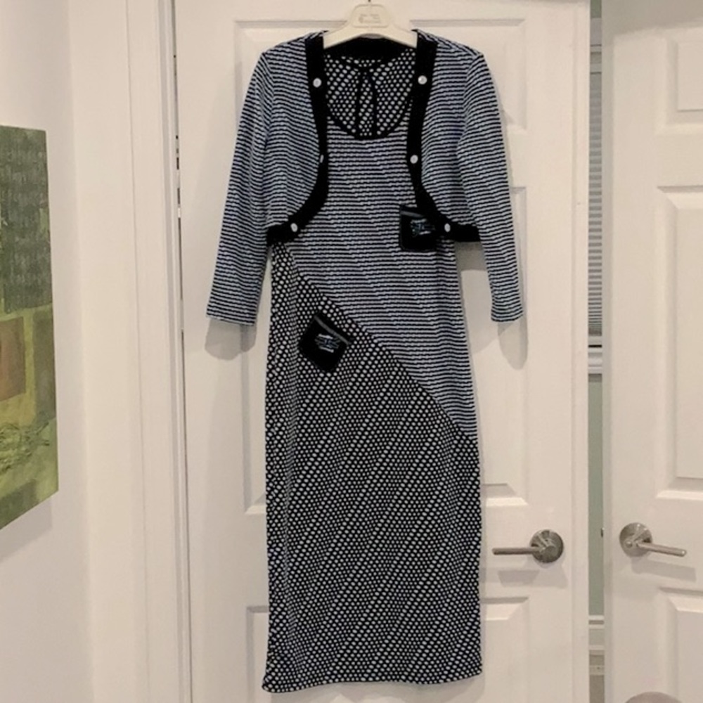 Handmade Lightweight Summer Dress with Jacket - Size 10/12